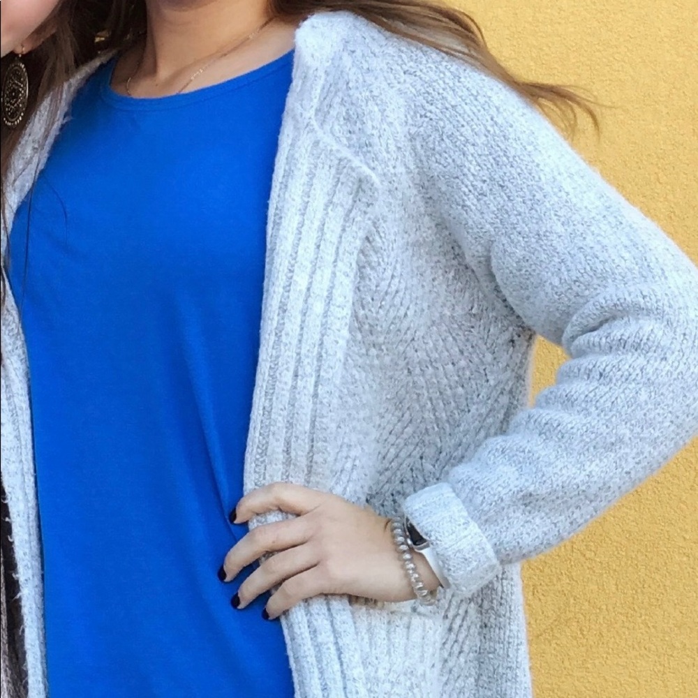 Grey cardigan